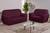 Capa de sofa 3x2 lugaresColadinha Malha gel vinho
