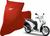Capa De Tecido Helanca Lycra Honda SH 150i Sob Medida Vermelha