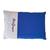 Capa de travesseiro fronha malha com nome bordado e acabamento estampado Azul