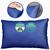 Capa De Travesseiro Impermeável Protetor Antiácaro e Antialérgico Com Ziper 50X70 Azul-Marinho