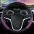 Capa de volante universal volant trança no volante moda antiderrapante funda volante estilo do carro acessórios Purple