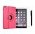 Capa E Película + Caneta Touch compatível com iPad Mini 2ª, 3ª Geração Rosa Pink