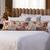 Capa Fronha de Xuxão Travesseiro de Corpo Estampada Avulsa 1,45m x 45cm - Percal 140 Fios 100% Algodão Floral Rosê