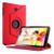 Capa Giratória e Dobrável Para Tablet Samsung Galaxy Tab A 10.1" SM-P585 / P580 + Película de Vidro Vermelho