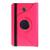 Capa Giratória Inclinável Para Tablet Samsung Galaxy Tab A 8" SM-T385 / T380 + Película de Vidro Rosa Escuro