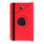 Capa Giratória Inclinável Para Tablet Samsung Galaxy Tab A 8" SM-T385 / T380 + Película de Vidro Vermelho