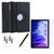 Capa Giratória para Tablet Samsung A7 T500/T505 10.4 + Película + Caneta Touch + Protetor de Cabo Rosa Claro