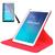 Capa Giratória Para Tablet Samsung Galaxy Tab E 9.6" SM-T560 / T561 / P560 / P561 + Película de Vidro Vermelho