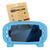 Capa Infantil Compatível com Tablet Positivo T1075 T1085 10.1 Anti Impacto Antiderrapante + Pelicula de Vidro - Vermelha Azul Claro