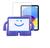 Capa Infantil iGuy + Película compatível com iPad 10ª Geração A2696 Roxo