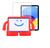 Capa Infantil iGuy + Película compatível com iPad 10ª Geração A2696 Vermelho