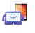 Capa Infantil iGuy + Película compatível com iPad 7ª Geração A2197 Roxo