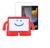 Capa Infantil iGuy + Película compatível com iPad 9ª Geração  Vermelho