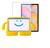 Capa Infantil Iguy + Película Para Galaxy Tab S6 Lite P615 tela 10.4" Amarelo
