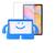 Capa Infantil Iguy + Película Para Galaxy Tab S6 Lite P615 tela 10.4" Azul