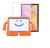 Capa Infantil Iguy + Película Para Galaxy Tab S6 Lite P615 tela 10.4" Laranja