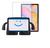 Capa Infantil Iguy + Película Para Galaxy Tab S6 Lite P615 tela 10.4" Preto
