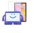 Capa Infantil Iguy + Película Para Galaxy Tab S6 Lite P615 tela 10.4" Roxo