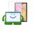 Capa Infantil Iguy + Película Para Galaxy Tab S6 Lite P615 tela 10.4" Verde