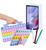 Capa infantil p/ Tablet Samsung A7 Lite + Película de Vidro + Caneta Touch Lilás
