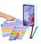 Capa infantil p/ Tablet Samsung A7 Lite + Película de Vidro + Caneta Touch Roxo
