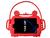 Capa Infantil Para Tablet Positivo Tab Q8 T800 Suporte Veicular Anti Impacto Antiderrapante Macia Vermelha