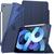 Capa INFiLAND Anti Impacto iPad Air 5 10.9 pol 2022 A2588 A2589 A2591 Função Wake Sleep Suporte Caneta Azul