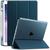 Capa INFiLAND Transparente Séries iPad 8 10.2 pol (2020) A2270 A2428 c/ Função Wake Sleep e Suporte Caneta Azul
