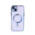Capa Magsafe anti impacto transparente compatível com iPhone 13 Com proteção para câmera  Azul
