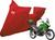 Capa Moto Kawasaki Versys-X 300 Com Bauleto Bau Central Vermelha