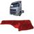 Capa painel chinil caminhão volvo fh 2010 a 2014 Vermelho