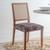 Capa Para Assento De Cadeira Jantar Malha Suplex Kit Com 2 Peças Mandala Marrom