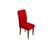 Capa Para Cadeira de Jantar Lisa Em Malha Arte Cazza Vermelho
