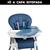 Capa Para Cadeira Merenda Original - Burigotto Mescla Azul