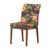 Capa Para Cadeira Sala de Jantar em Malha Estampada - Adomes Floral, Marrom ref, 696