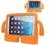 Capa para iPad 9.7 New 2018 A1893 Anti Impacto Iguy Infantil Laranja