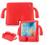 Capa para iPad 9.7 New 2018 A1893 Anti Impacto Iguy Infantil Vermelho