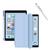 Capa Para iPad 9 ª Geração 10,2 2021 A2602 com suporte Azul-claro