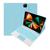 Capa Para iPad Pro 12.9 2021 Case Com Teclado E Touchpad Colorido Anti Impacto Premium Azul Claro