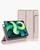 Capa para iPad Pro 12.9" 4ª A2229/ 5ª A2378 M1/ 6ª A2436 M2 Capinha Smart Case Fixação Magnética Espaço p Caneta c Alça Proteção Anti Risco Ultra Slim Rosa