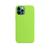 Capa para iPhone 12 e 12 Pro em Silicone Aveludado Verde Neon