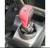 Capa para manopla do câmbio manual Honda New Civic ano 2006 a 2011 preto/vermelho liso/L.vernelha