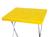 Capa para mesa de madeira 70 cm x 70 cm Amarelo