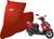 Capa Para Moto Honda Elite 125 Com Logo Vermelha