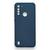 Capa Para Motorola Moto G8 Power Lite Silicone Aveludada Azul Petróleo