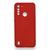 Capa Para Motorola Moto G8 Power Lite Silicone Aveludada Vermelho