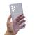 Capa Para Samsung Galaxy A23 5G Com Porta Cartão Silicone Transparente Roxo