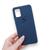Capa Para Samsung Galaxy A31 Silicone Flexível Azul Marinho