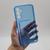 Capa Para Samsung Galaxy A34 Silicone Com Porta Cartão Azul
