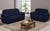 Capa para sofá lisa coladinha 3 e 2 lugares com ficador Azul Marinho
